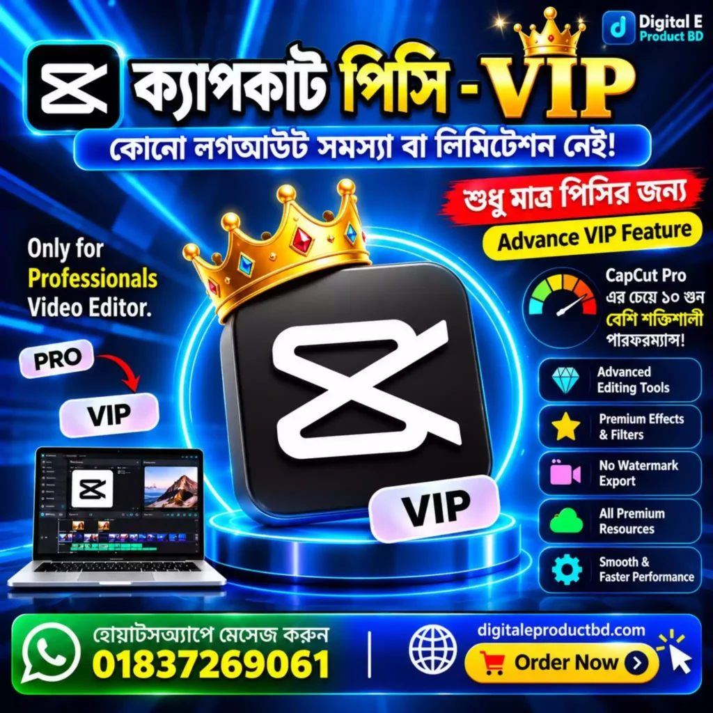CapCut VIP PC Version License Based Lifetime Access